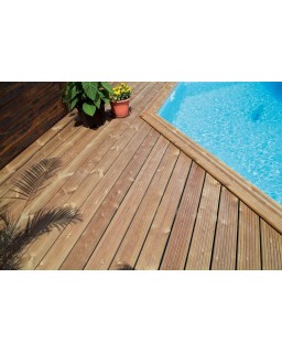 Terrasplank drukgeimpregneerd grenen 145 x 28 mm