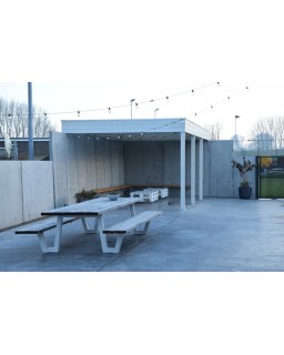 Aanbouwcarport grenen