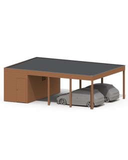 Aanbouw carport modern