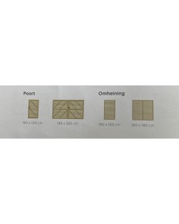 Patio poort horizonntaal