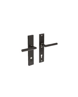 Klink rechthoekig met greep zwart