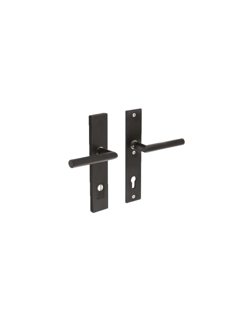 Klink rechthoekig met greep zwart