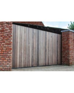 Schuifpoort zwevend planchetten verticaal