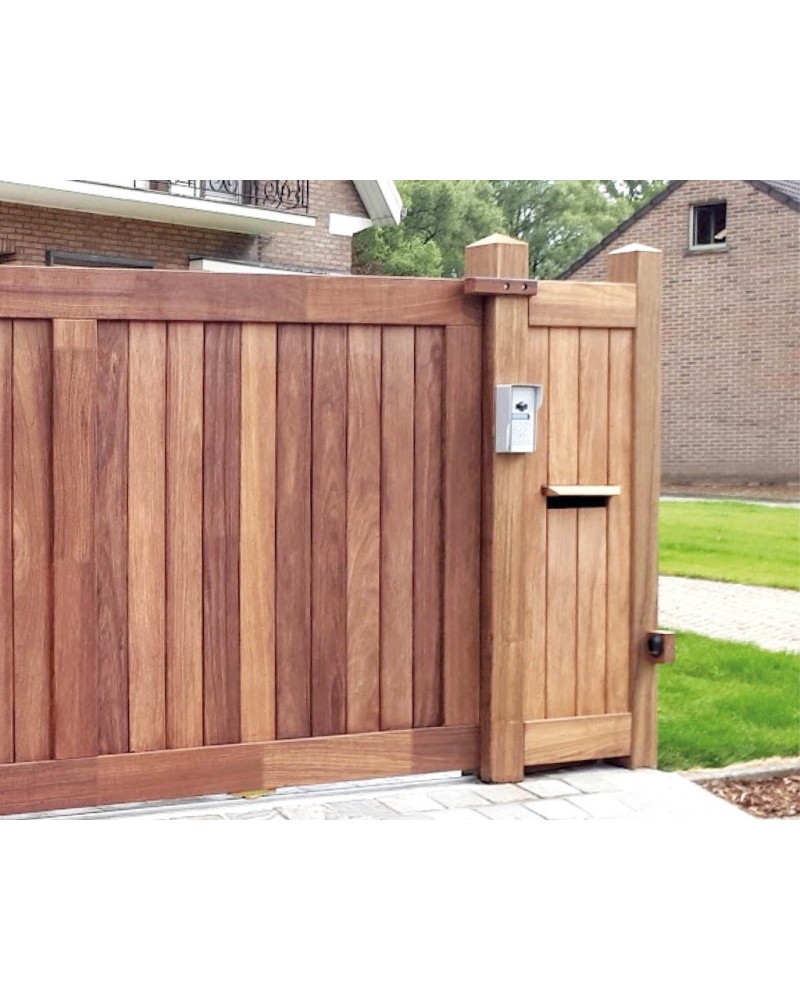 Vast paneel voor schuifpoort planchetten verticaal