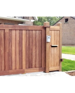 vast panel voor schuifpoort laag