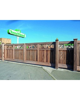 Schuifpoort op rails Decoratief