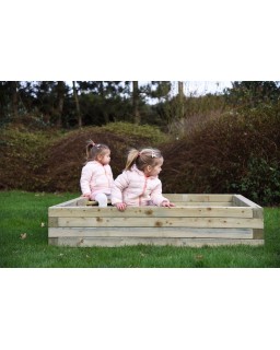 ZANDBAK IN VIERKANTBALKJES