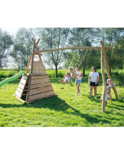Tipi met dubbele schommel