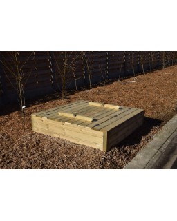 Klapdeksel met bankjes