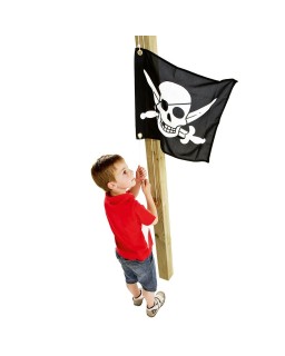 Piraten vlag met hijssysteem