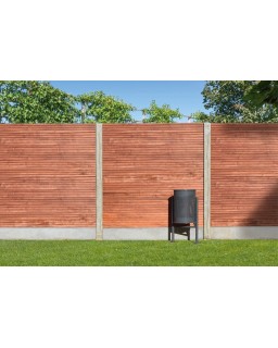 Massiefscherm/plank padouk