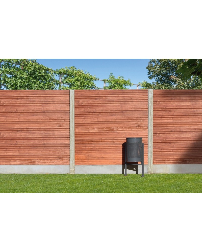 Massiefscherm/plank padouk