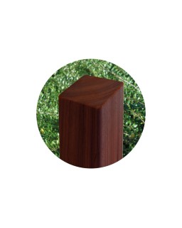 Ongepunte vierkantpalen padouk