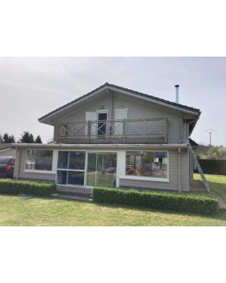 Terrasbalustrade gekruist