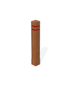 Afbakeningspaal Azobe