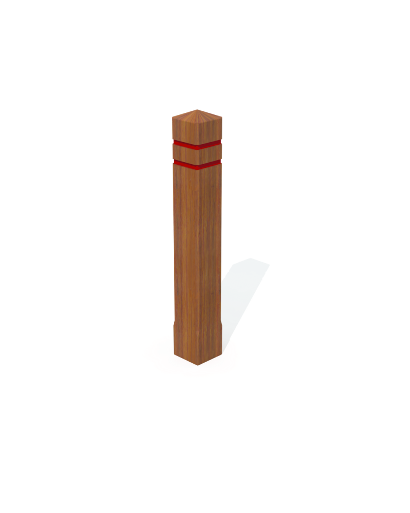 Afbakeningspaal Azobe