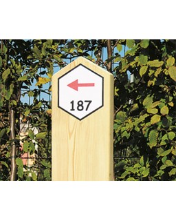 Signalisatiepaal met spitse punt RNG 150 cm