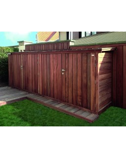 Fietsberging 420x90x166 cm geïmpregneerd grenen