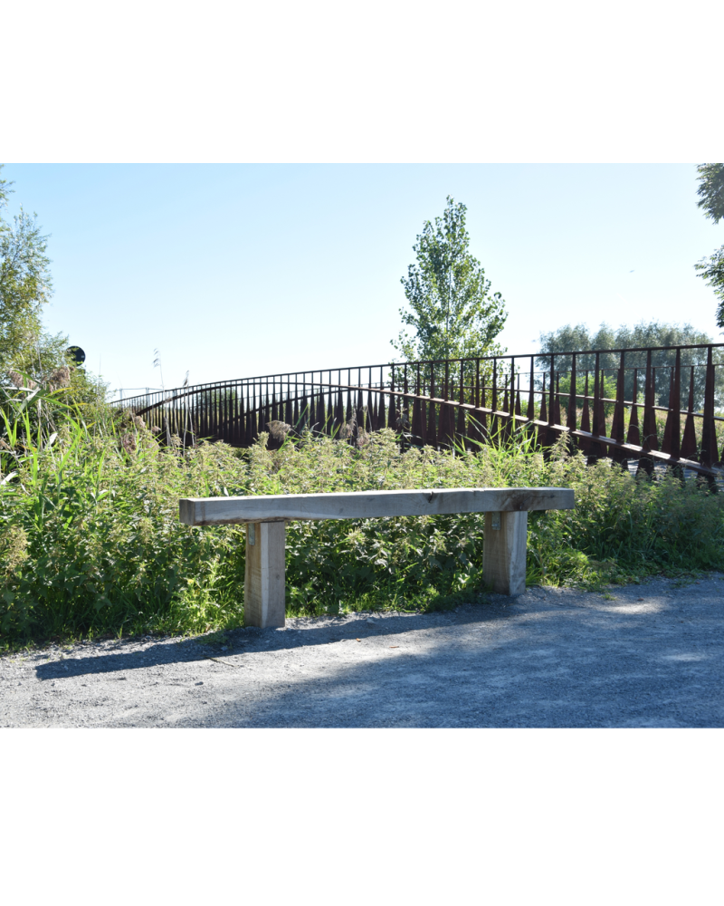 Bank uit eiken biels