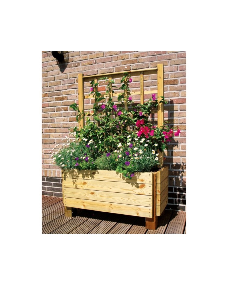 Bloembak met trellis