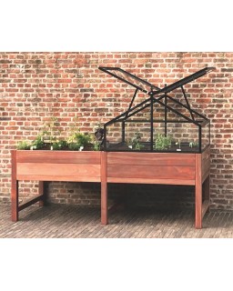 Moestuinbak hoog padouk