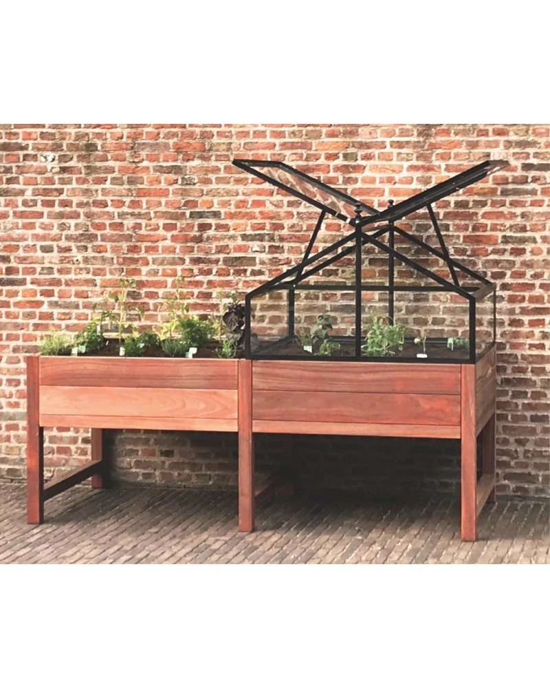 Moestuinbak hoog padouk